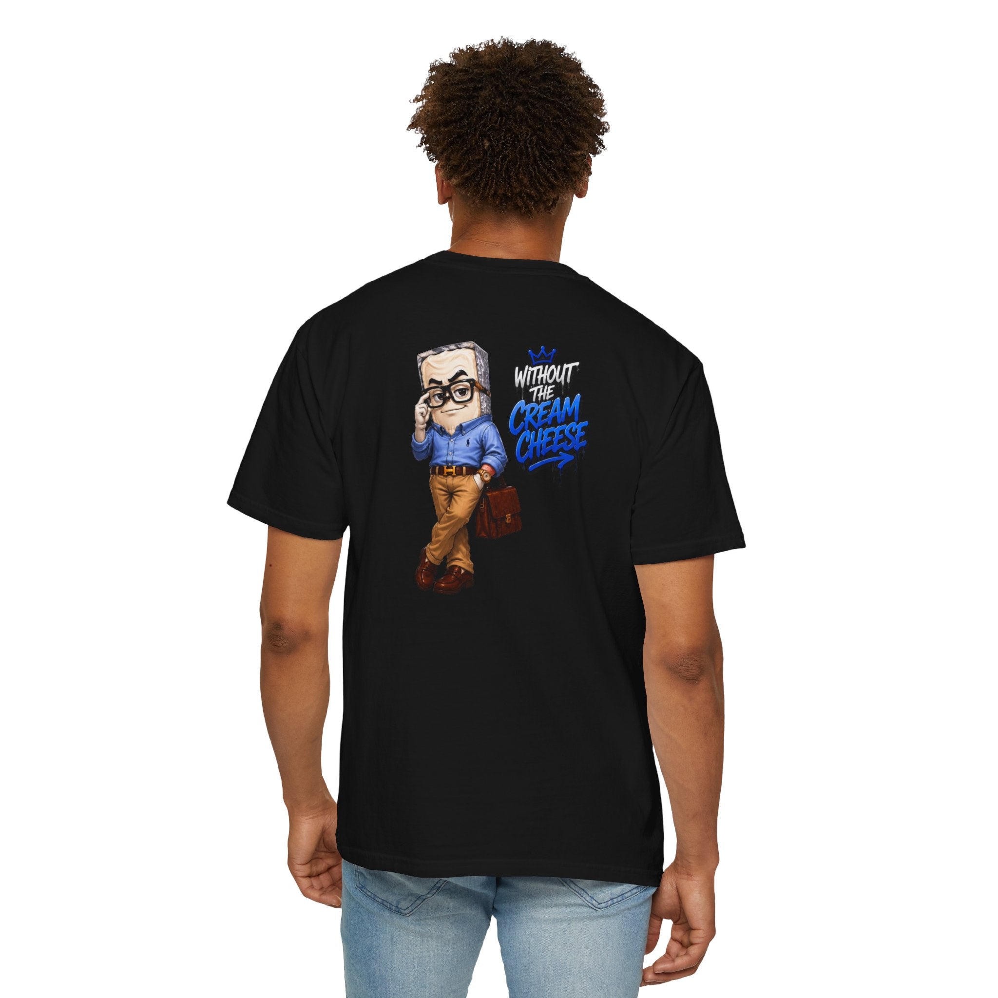 CANT HAVE THE BAGEL/ WITHOUTH THE CREAM CHEESE (FRONT AND BACK ISO)
