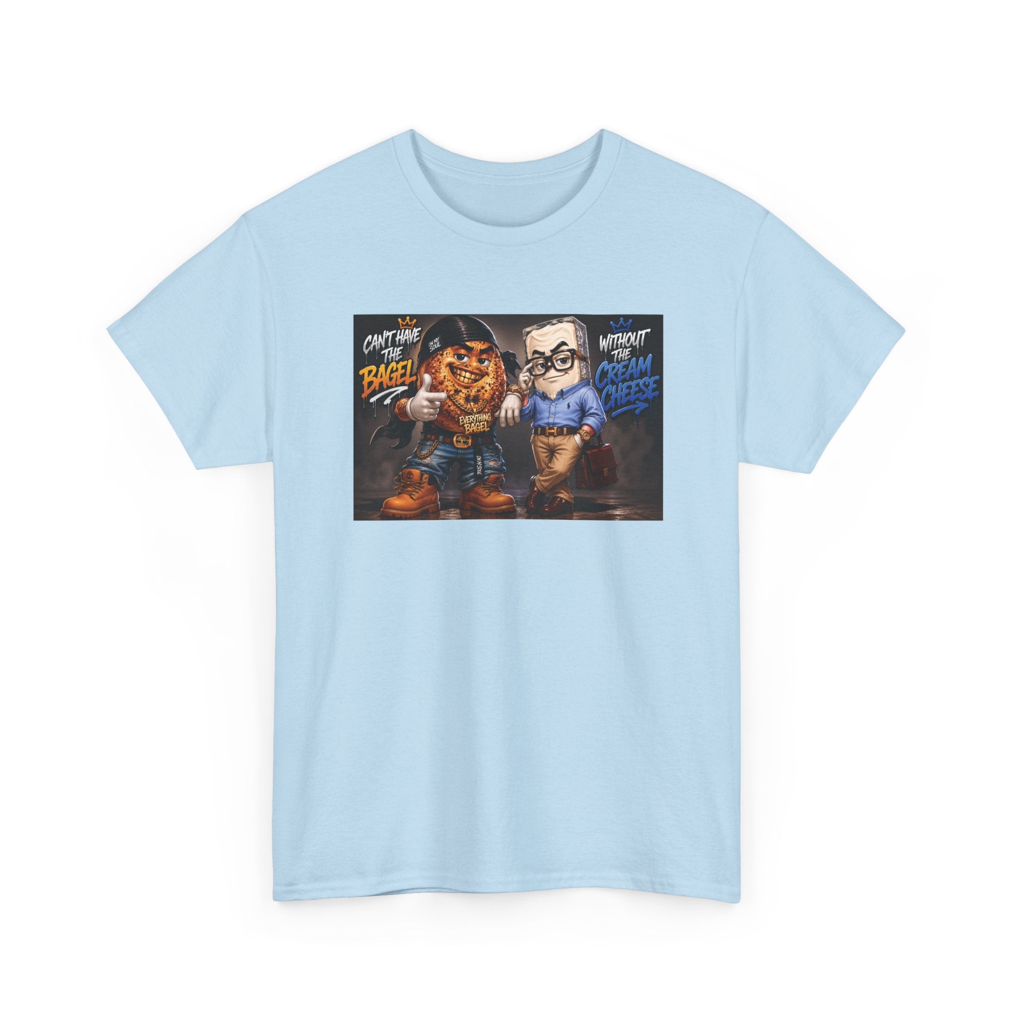 BAGELS AND CREAM CHEESE GRAPHIC TEE