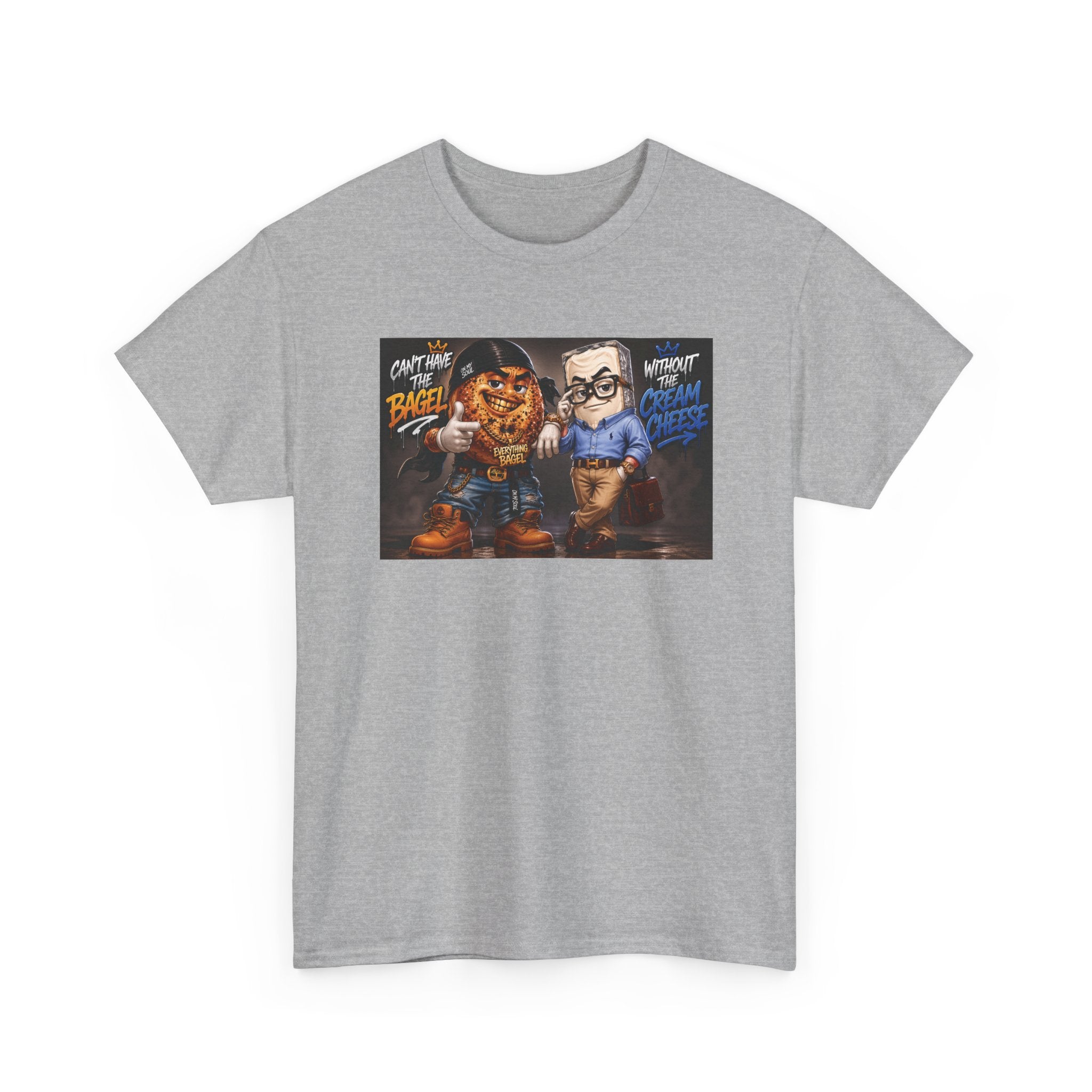 BAGELS AND CREAM CHEESE GRAPHIC TEE