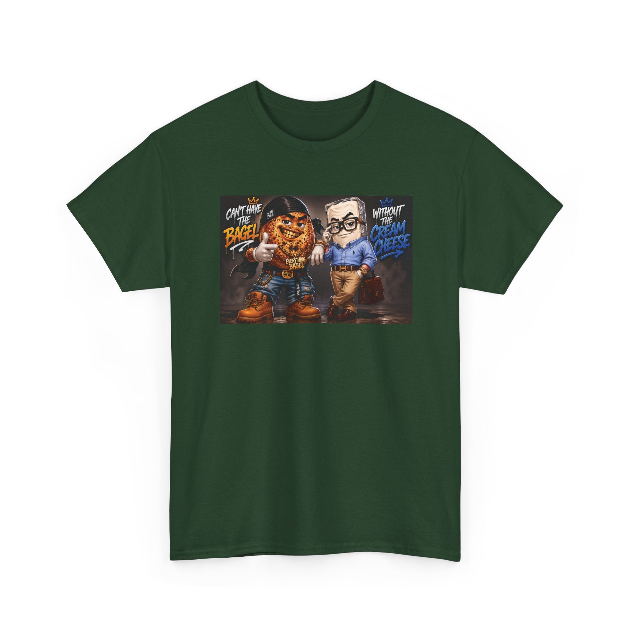 BAGELS AND CREAM CHEESE GRAPHIC TEE
