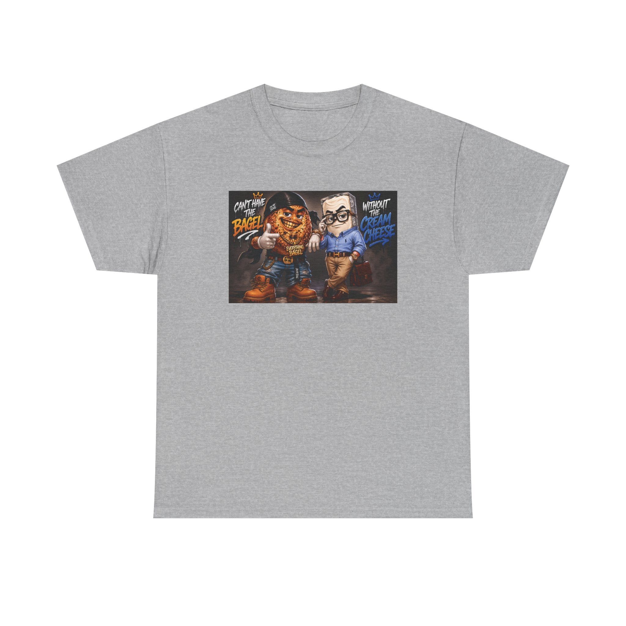 BAGELS AND CREAM CHEESE GRAPHIC TEE