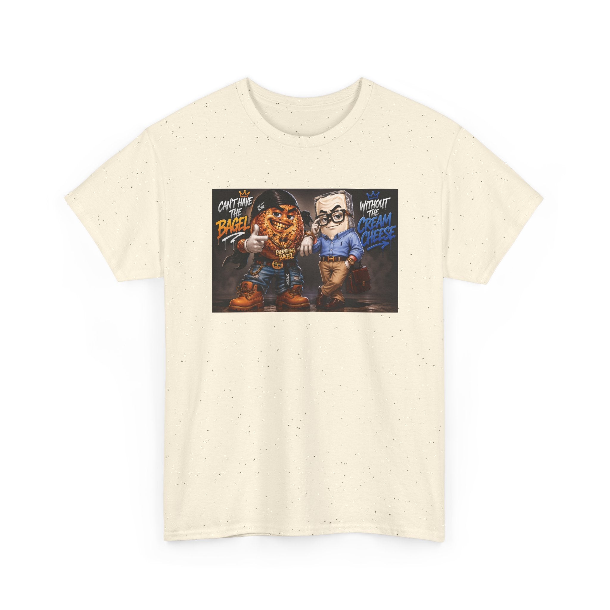 BAGELS AND CREAM CHEESE GRAPHIC TEE