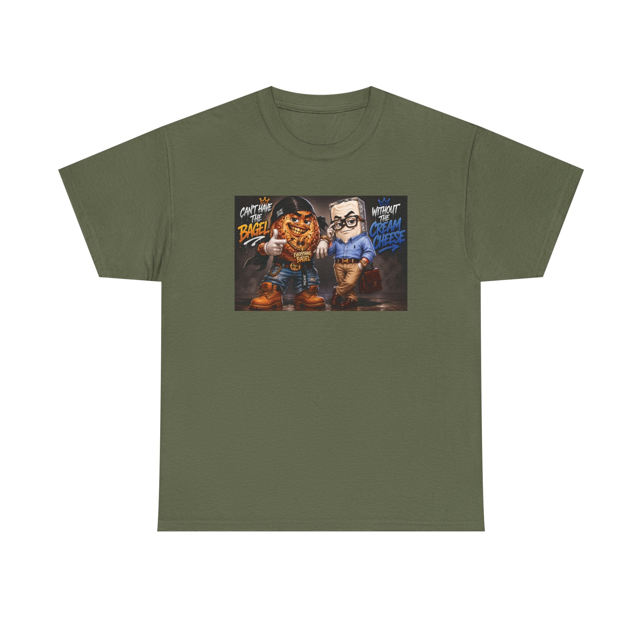 BAGELS AND CREAM CHEESE GRAPHIC TEE