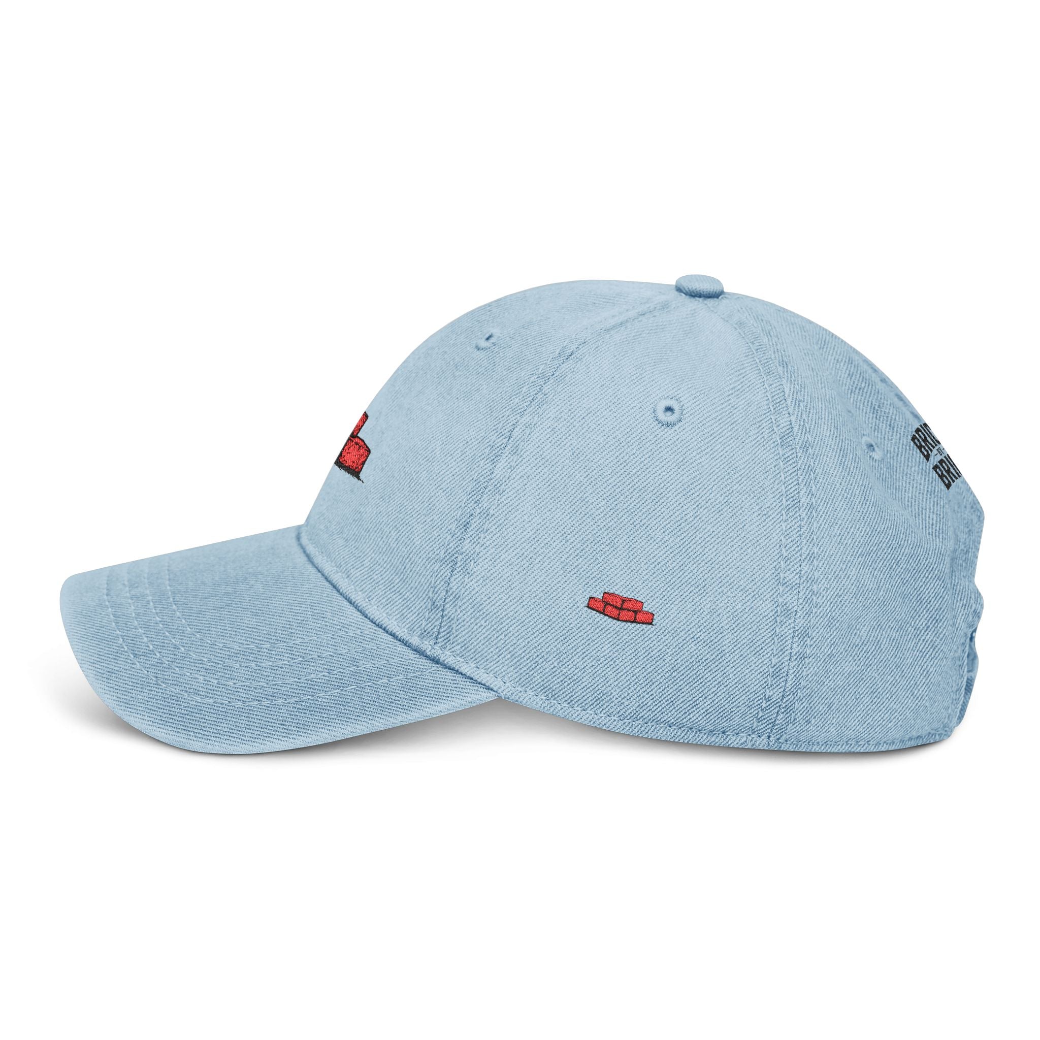 demin brick by brick dad hat
