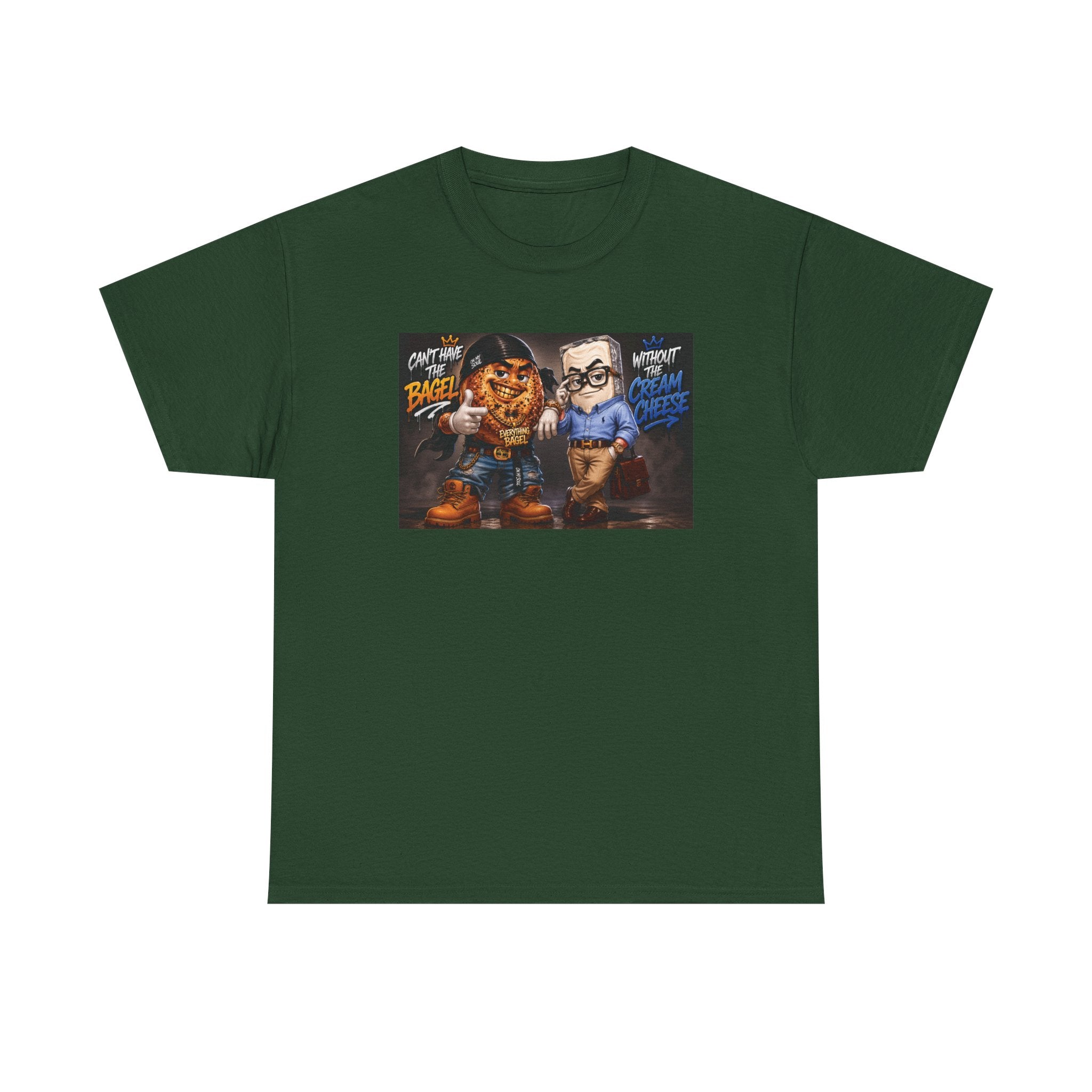 BAGELS AND CREAM CHEESE GRAPHIC TEE