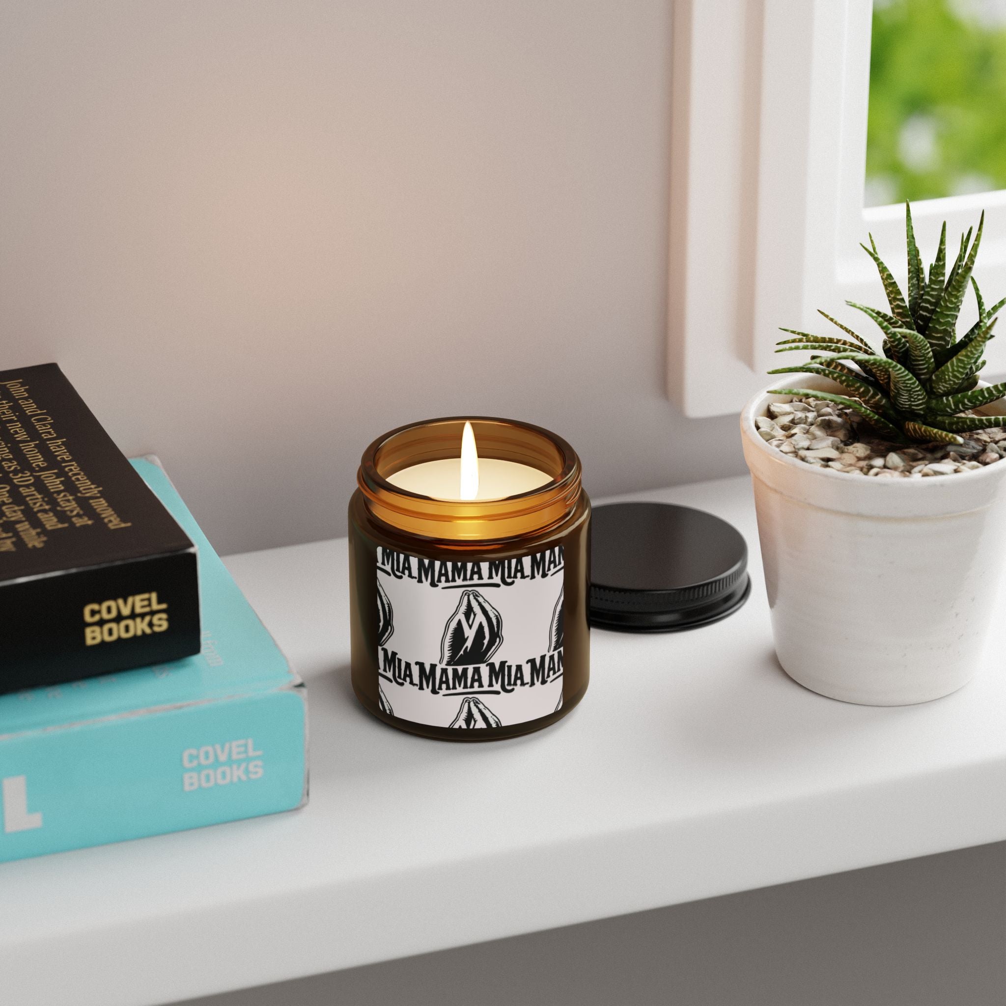 Mama Soy Candle — Amber Jar Scented Candle (Hand-Poured, Gift for Moms)