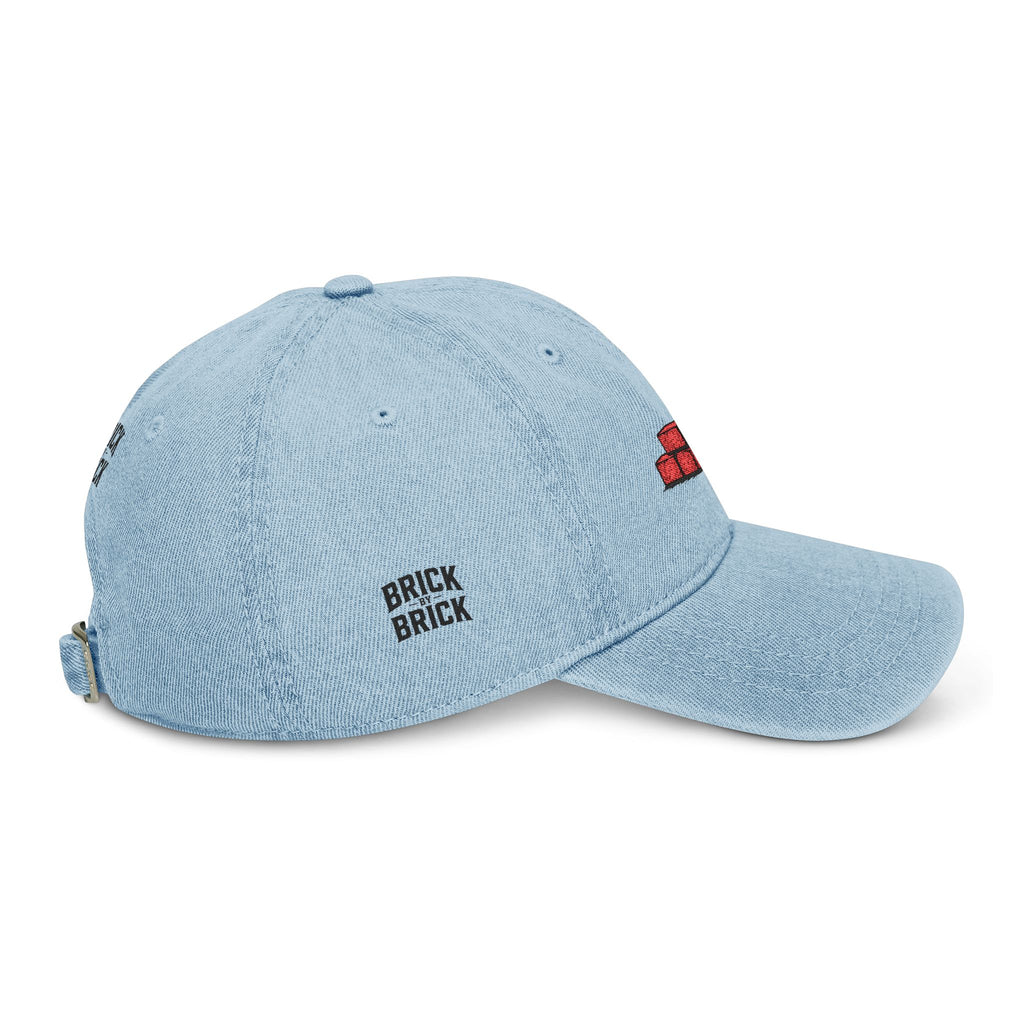 demin brick by brick dad hat