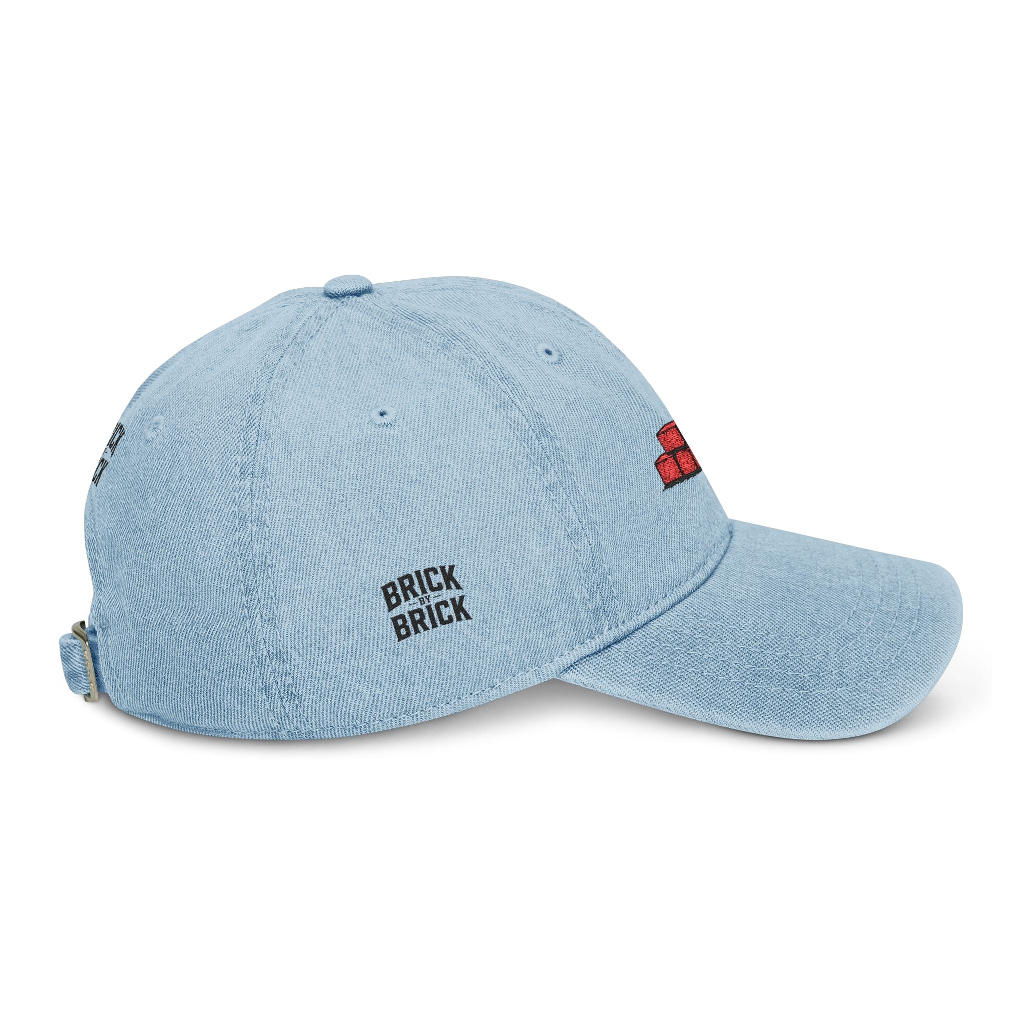 demin brick by brick dad hat