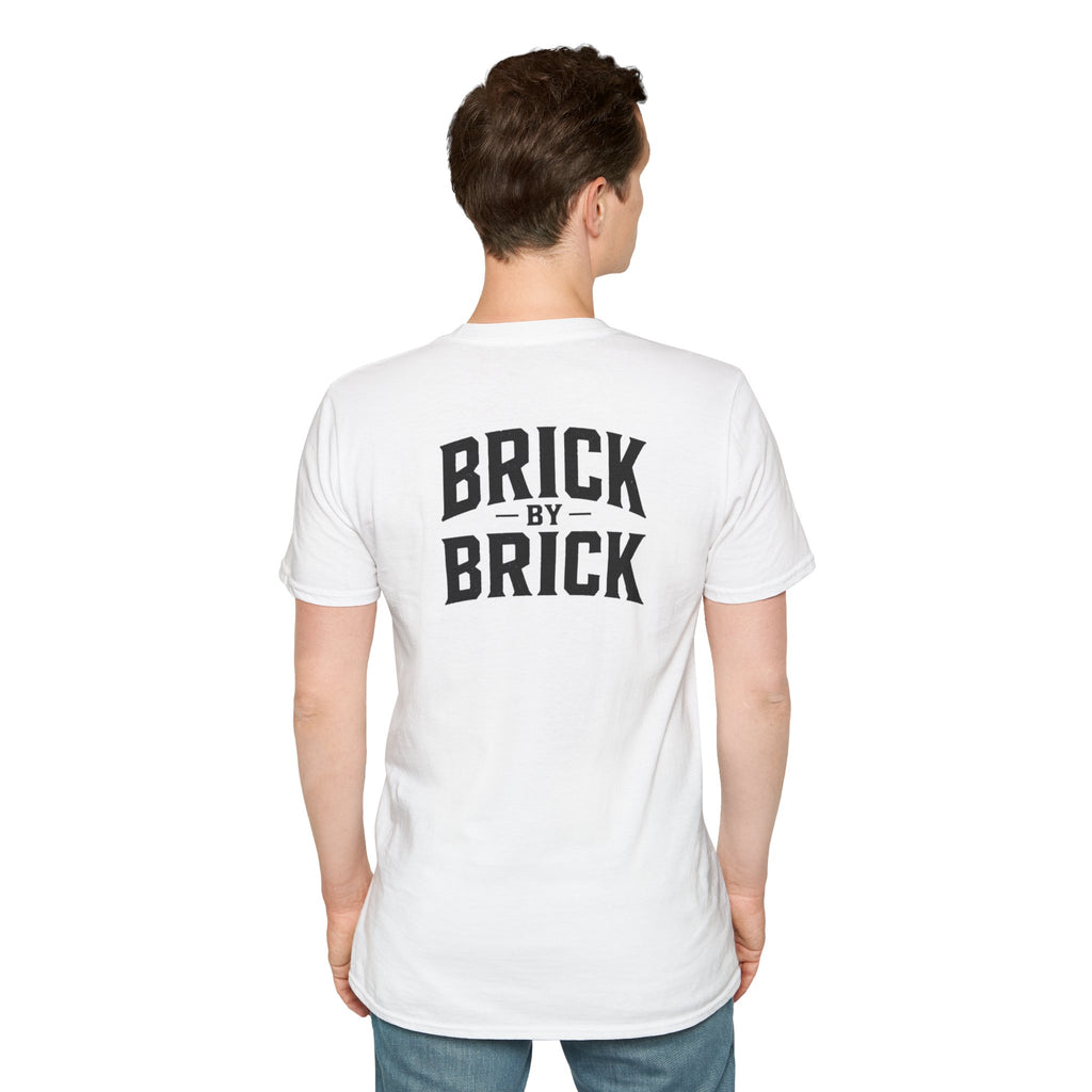 Brick Stack T-Shirt — (BRICK FRONT - MOTTO BACK)