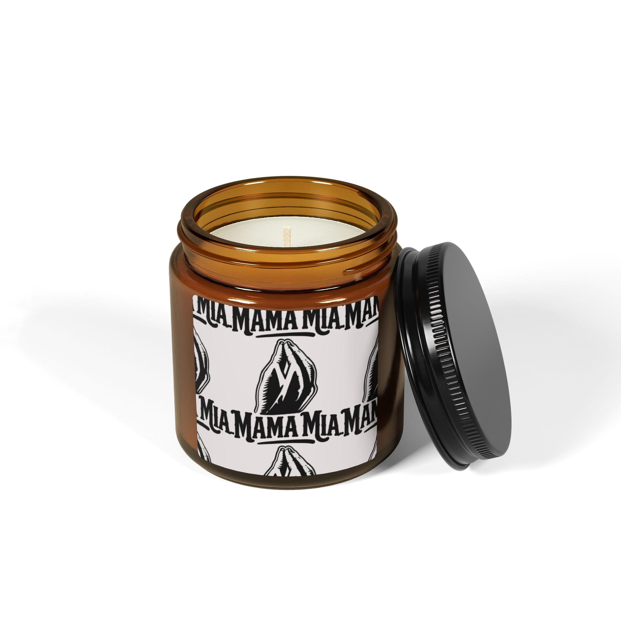 Mama Soy Candle — Amber Jar Scented Candle (Hand-Poured, Gift for Moms)