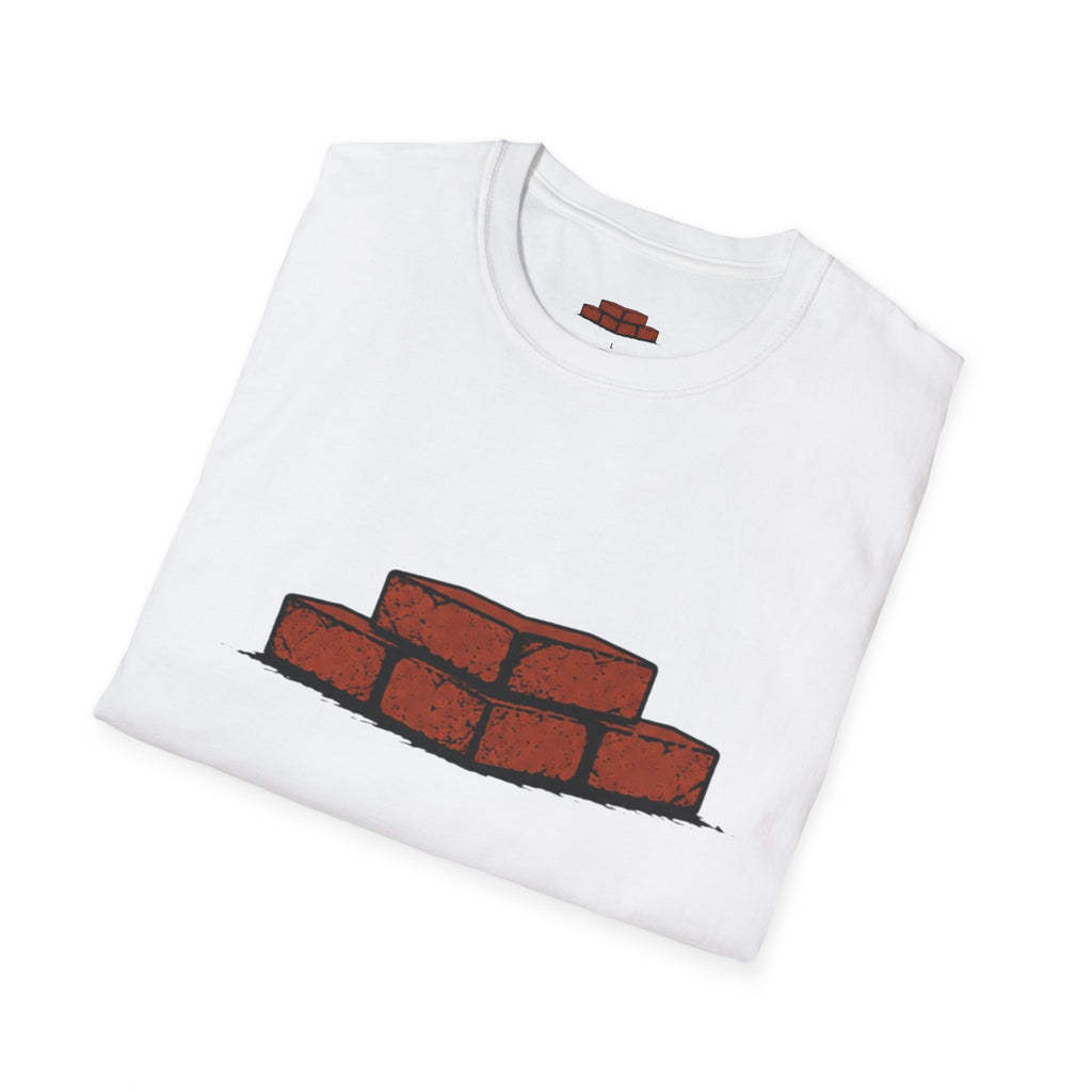 Brick Stack T-Shirt — (BRICK FRONT - MOTTO BACK)