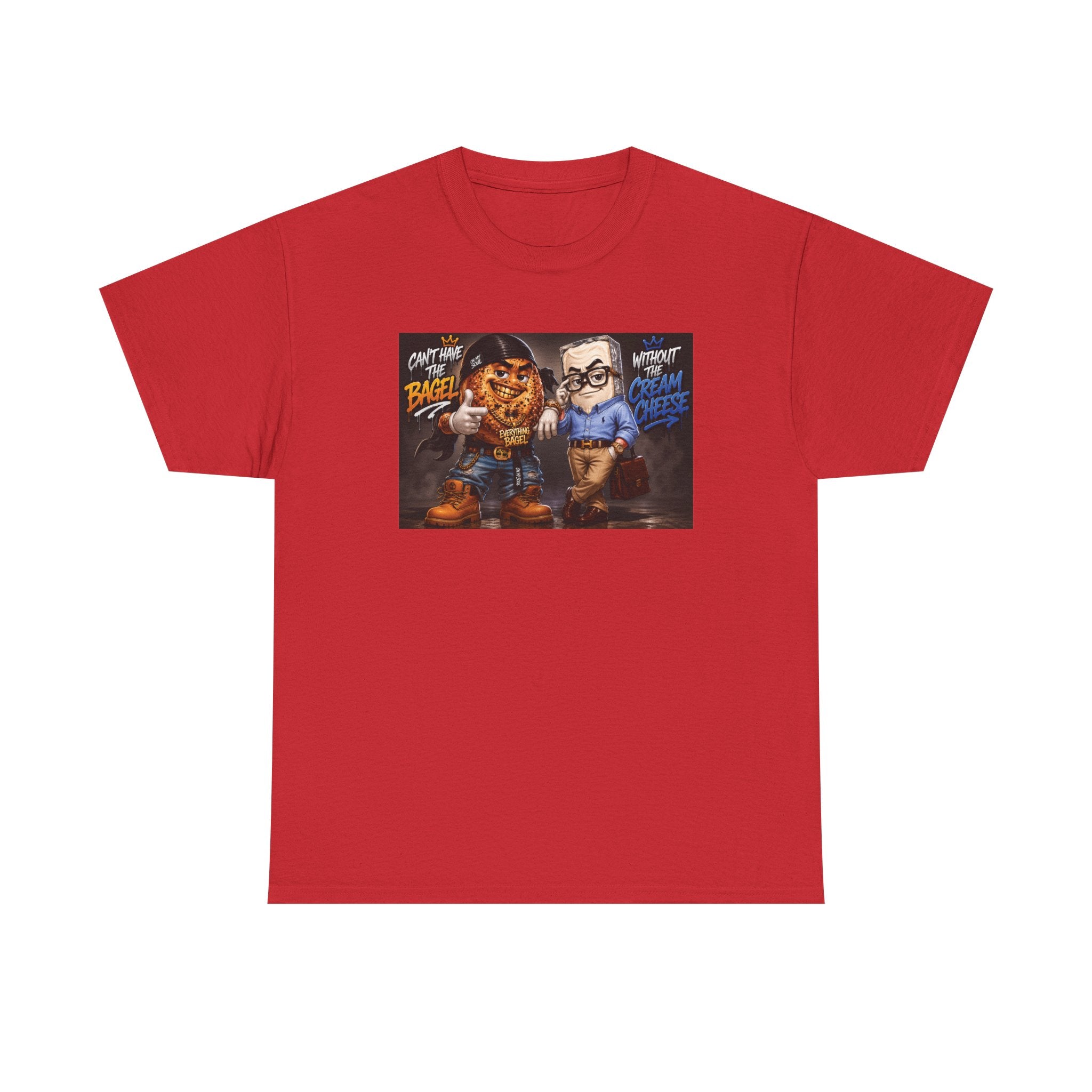 BAGELS AND CREAM CHEESE GRAPHIC TEE
