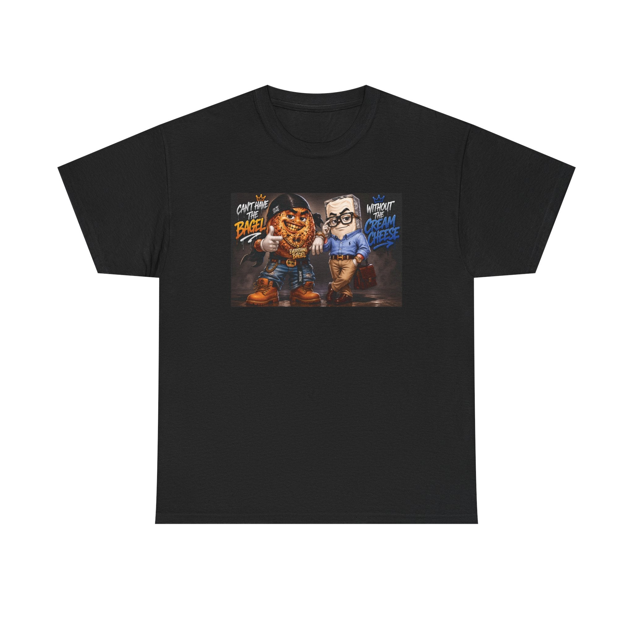BAGELS AND CREAM CHEESE GRAPHIC TEE