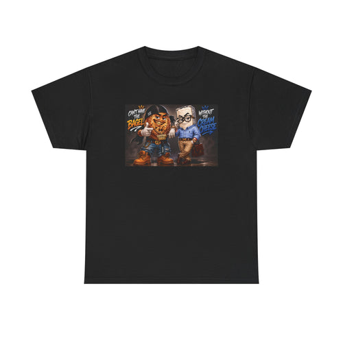 BAGELS AND CREAM CHEESE GRAPHIC TEE