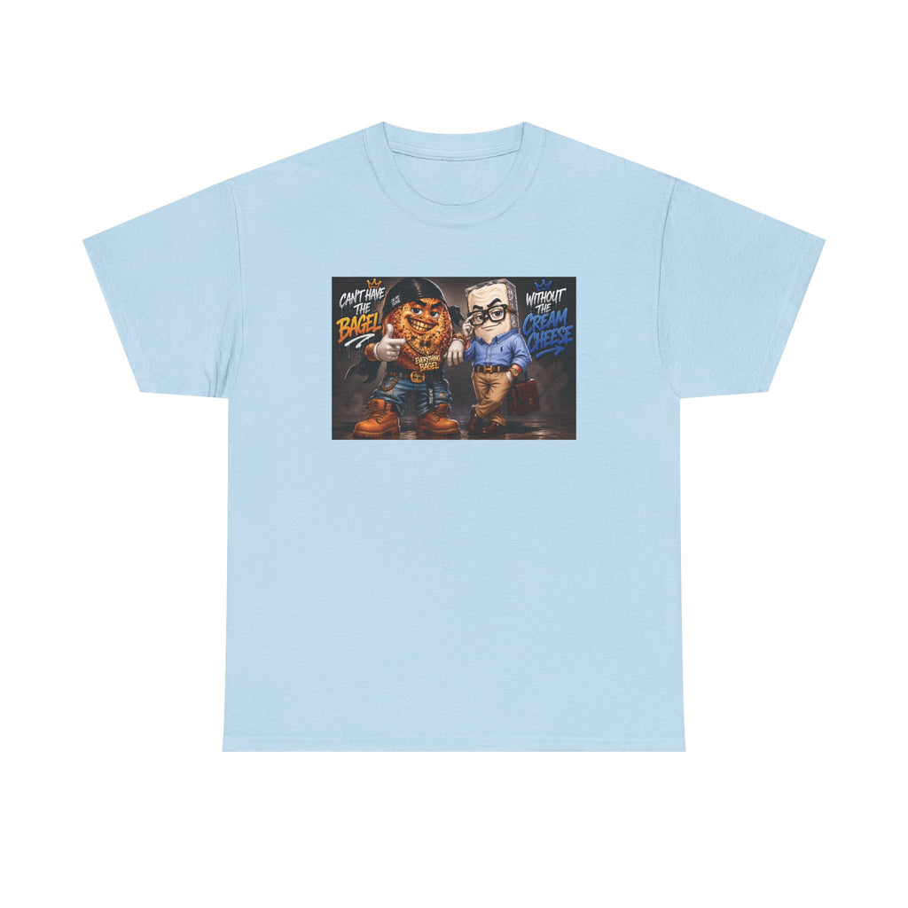 BAGELS AND CREAM CHEESE GRAPHIC TEE