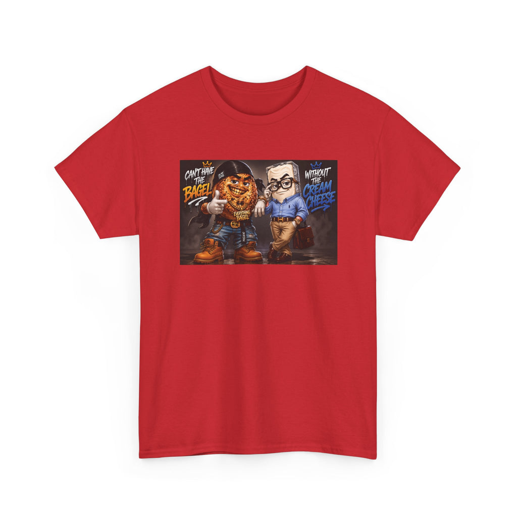 BAGELS AND CREAM CHEESE GRAPHIC TEE