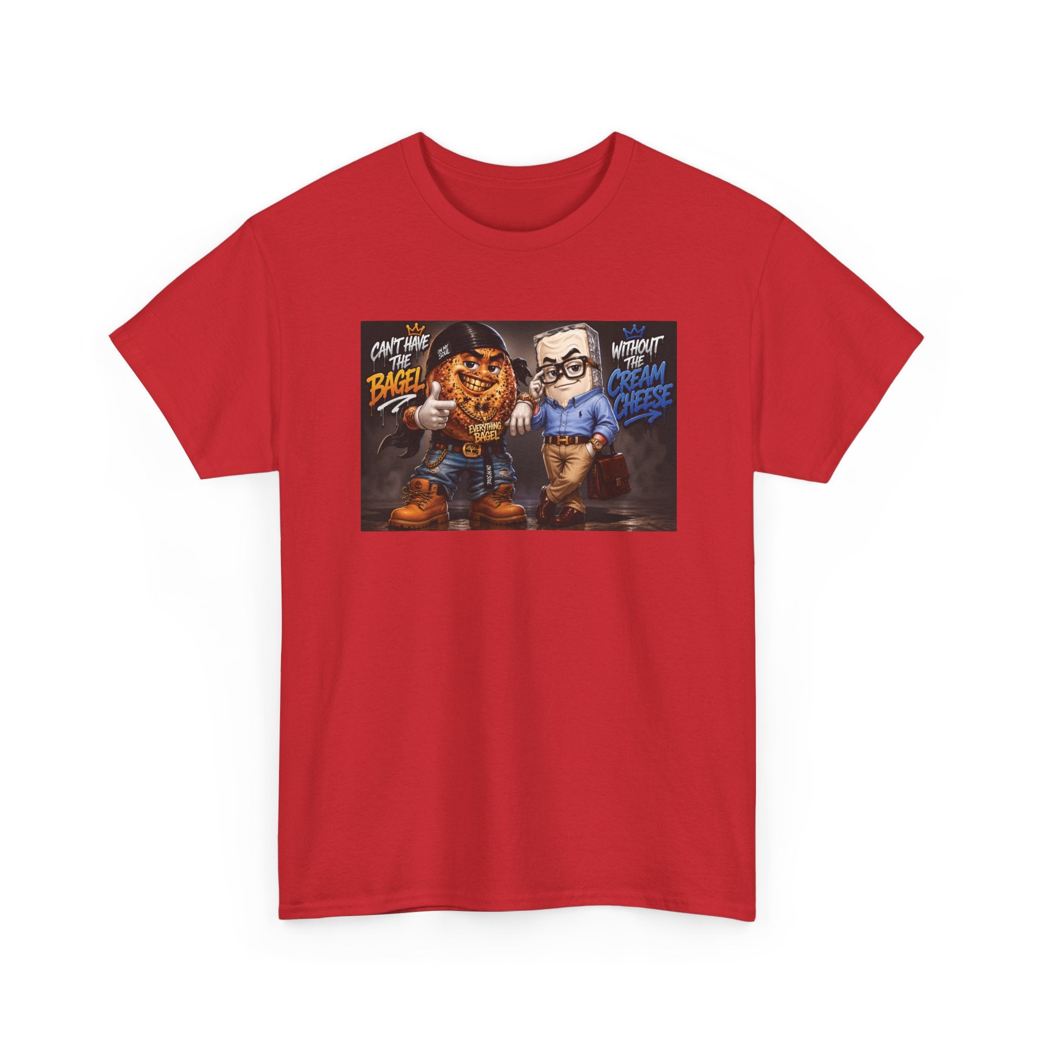 BAGELS AND CREAM CHEESE GRAPHIC TEE