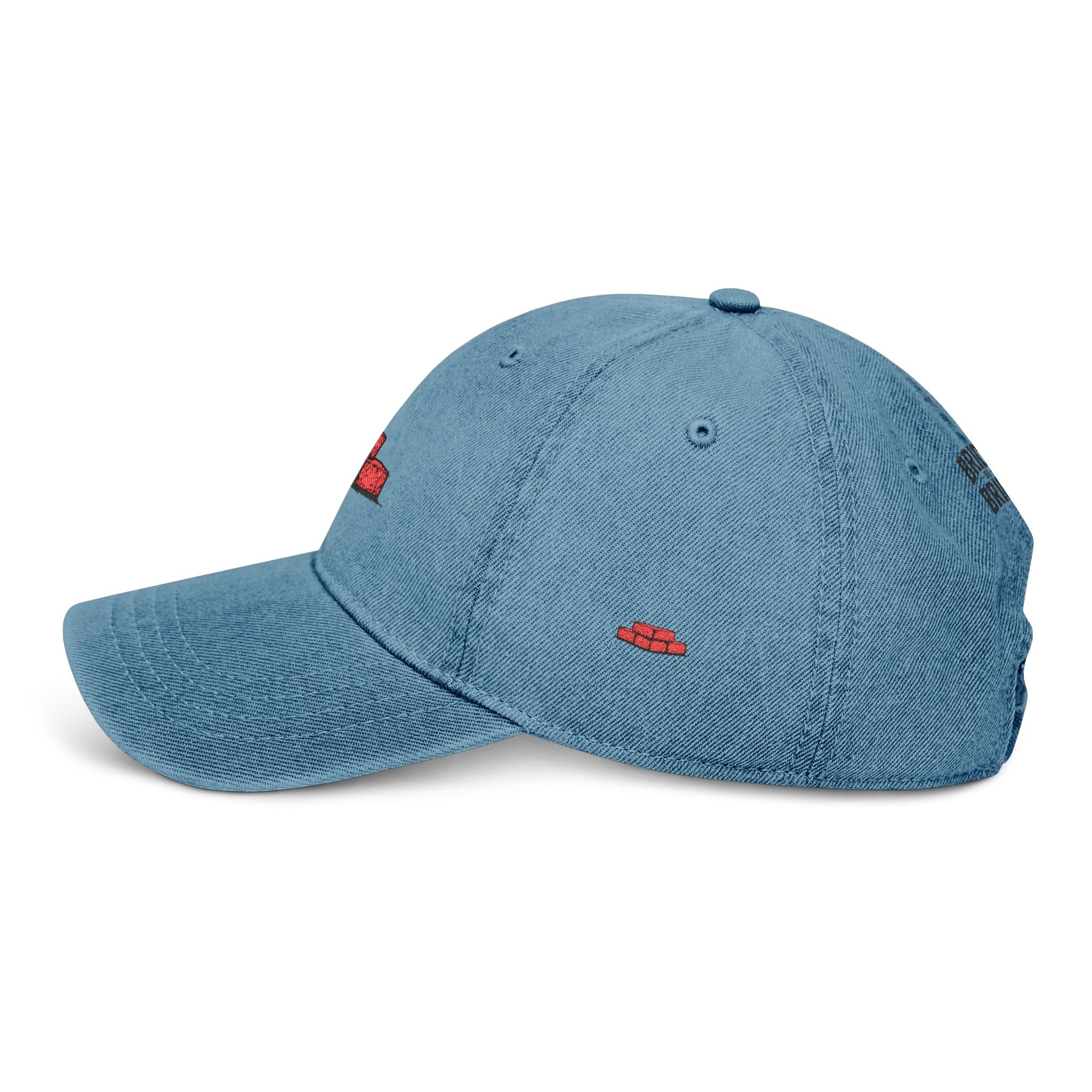 demin brick by brick dad hat