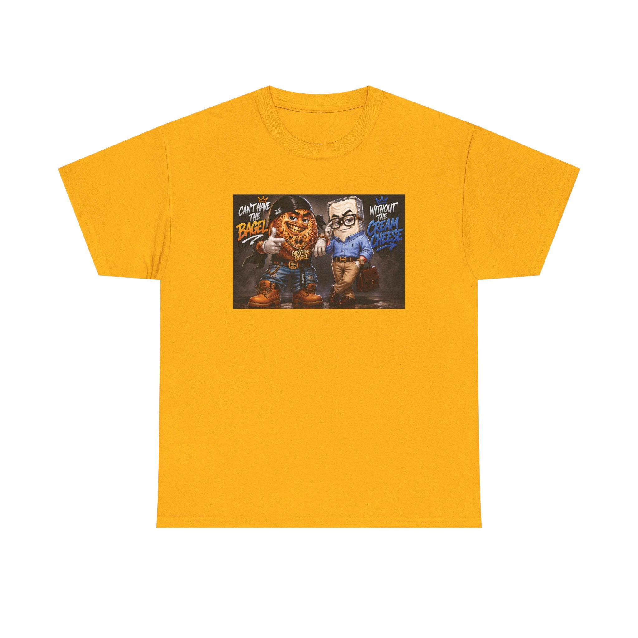 BAGELS AND CREAM CHEESE GRAPHIC TEE