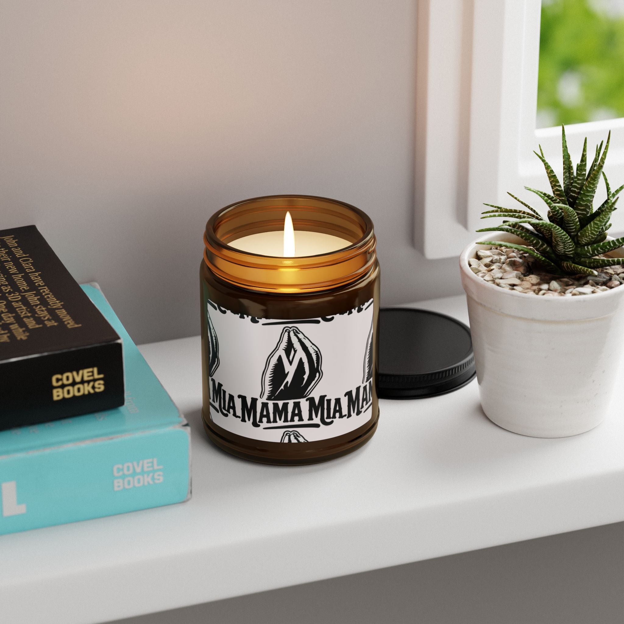 Mama Soy Candle — Amber Jar Scented Candle (Hand-Poured, Gift for Moms)