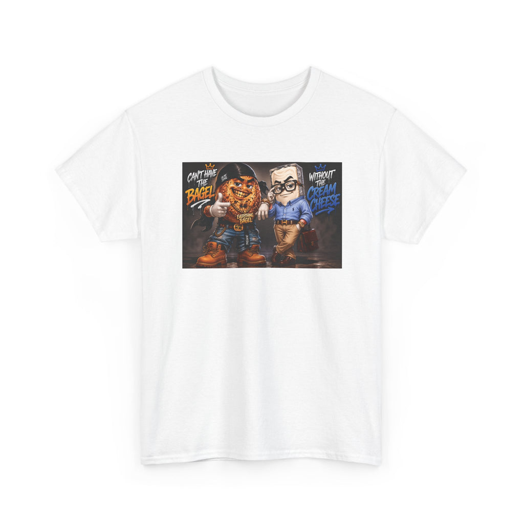 BAGELS AND CREAM CHEESE GRAPHIC TEE