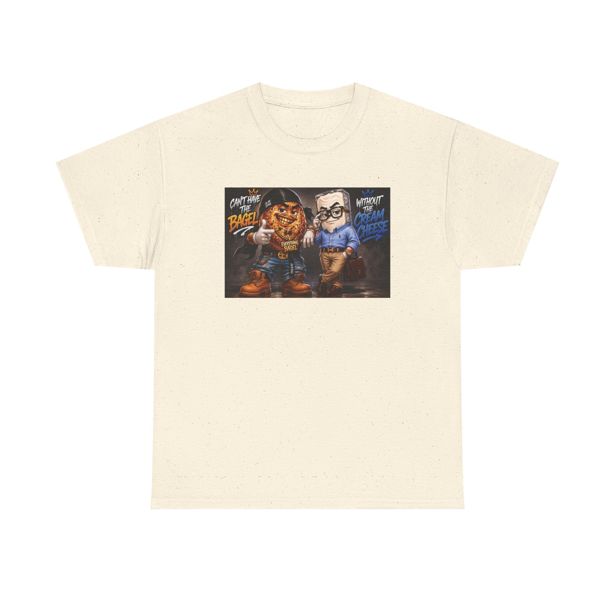 BAGELS AND CREAM CHEESE GRAPHIC TEE